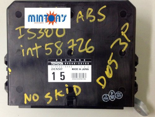 OEM 02 03 04 05 Lexus IS300 CBX ABS Control Module Anti Lock Brakes w/o Skid Body Control Computers Lexus 89540-53150