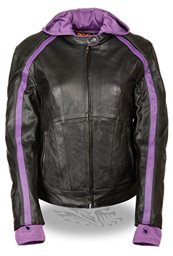 Jackets & Vests LEATHER KING SH1951-2X-BLK/PURPLE