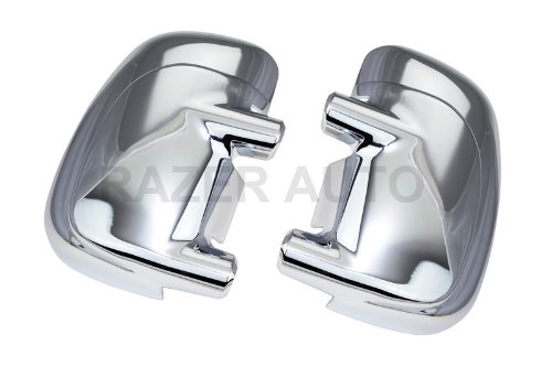 Razer Auto 1999-2007 FORD F250/350 00-05 FORD EXCURSION CHROME MIRROR COVER W/O LIGHT HOLE Mirrors Razer Auto RZWMC-0027