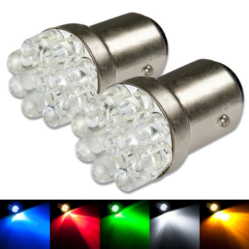 Brake Lights Auto Dynasty AD-LED-1156-9LED-5MM-18MM-BL-X2