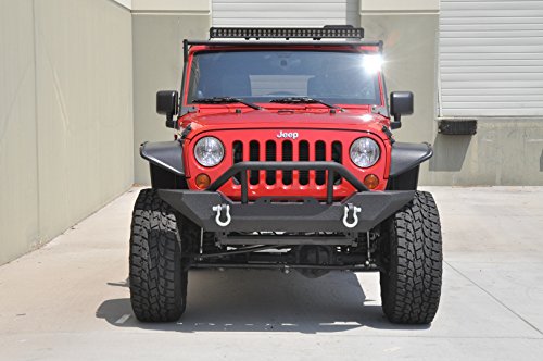 Front Bumper with Hooks for 07-14 Jeep Wranglers Bumpers DV8 Off Road FBSHTB-03