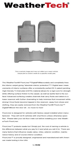 2011 BMW X3 - WeatherTech - FloorLiner - Front & Rear Custom Fit WeatherTech