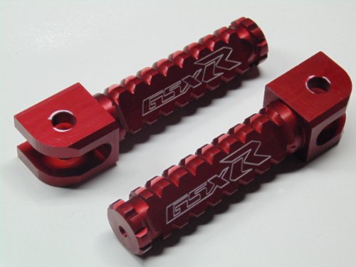 SUZUKI GSXR 600 750 1000 FRONT FOOT PEGS BILLET RED FP02AR Foot Pegs Pit-eck FP02AR