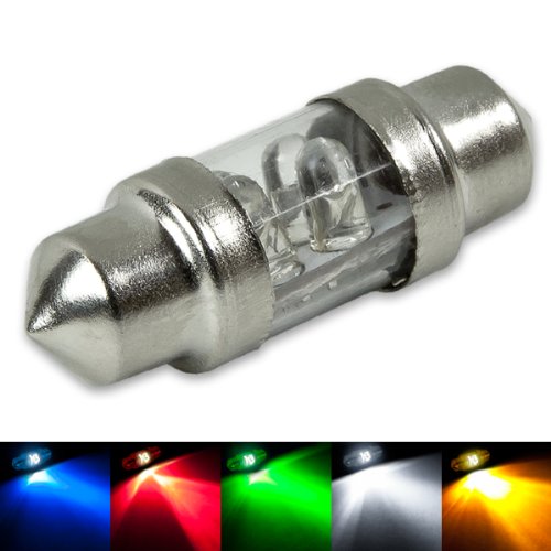 Auto Dynasty 11MM X 31MM 4-LED Festoon Red Light Bulb Brake Lights Auto Dynasty AD-LED-CA-11X31-4LED-3MM-R-RD