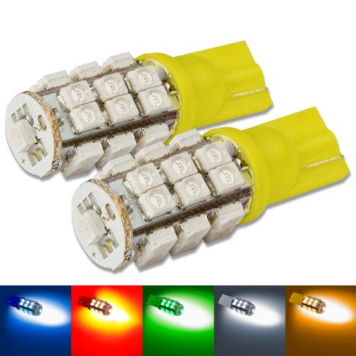 Ignition Lights Auto Dynasty AD-LED-T10-W-3528-25SMD-LED-YE-X2