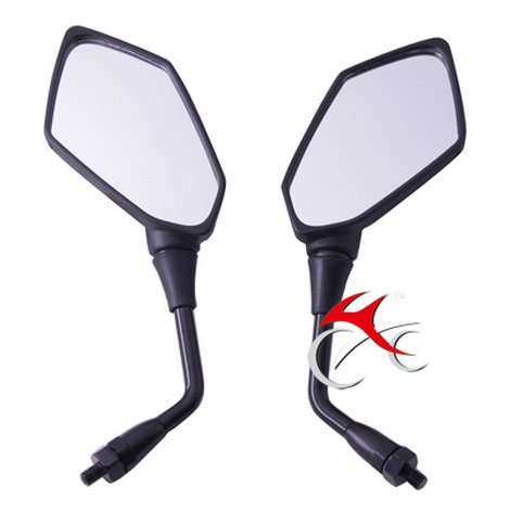 Pair Of Black Motorcycle Motorbike Rear View Left & Right Side View Mirrors Fit For KAWASAKI Z1000 Z750 ER6 Mirrors LUO LUOO-MTP13_08_K083