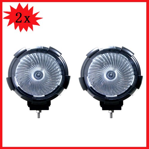 Wotefusi 2 PCS 7 12V 35W HID Flood Beam Work Light Off Road Lamp Jeep Truck SUV Pickup Headlight Bulbs Wotefusi QP780-F*