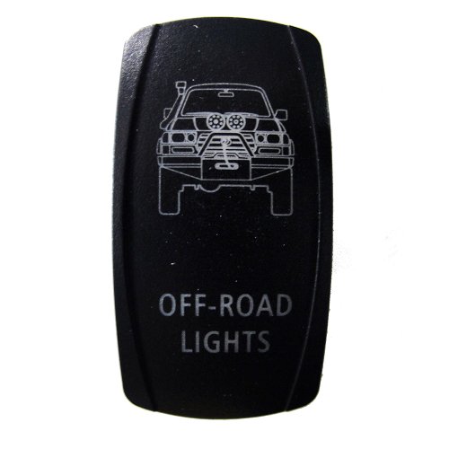Rocker Switch Toyota Land Cruiser 80 Series Off-Road Lights Symbol - Blue LED Interior Light CH4X4 Industries CH4X4-80SF-B