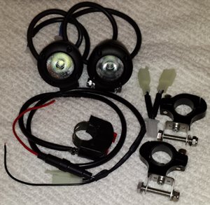 MegaLight LED Dual Head Light Kit Suzuki DL1000 V-Strom Wiring Harnesses ThumperJockey TJlight1115