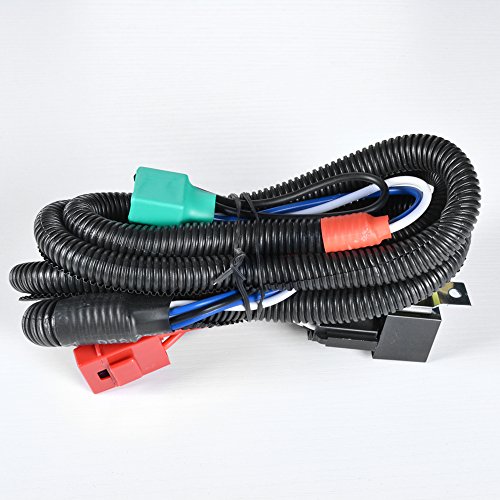 Headlight Relay Wiring Harness H4/9003 With High Heat Ceramic Plugs Dual High Low Beam Accessories Amazinea L07-008-AZA-1