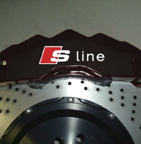 AUDI S-Line Premium Brake Caliper Decals Stickers TT RS A3 A4 A6 Q5 Quattro TD14 Bumper Stickers, Decals & Magnets 23142
