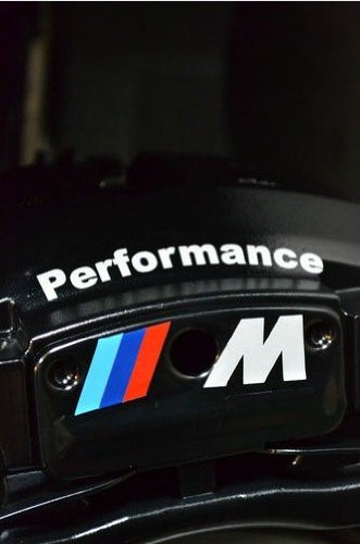 BMW M Performance Hi-Temp Premium Cast Vinyl Brake Caliper Decal Sticker TD25 Bumper Stickers, Decals & Magnets