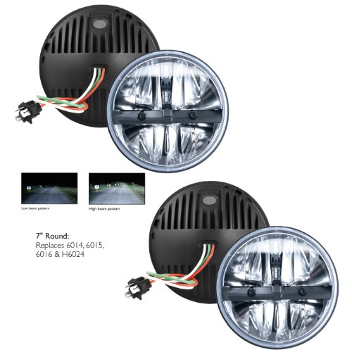 Philips LED01X 7 Round LED Headlamp for 6014/6015/6016 & H6024 (pair) Lighting Philips LED01X