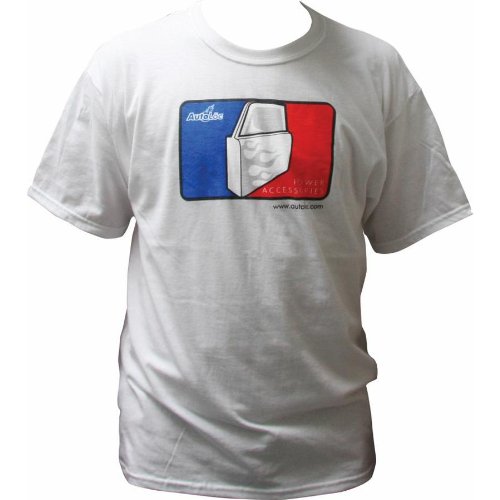 AutoLoc Large White Short Sleeve Baseball T Shirt STYLE 2 AutoLoc Large White Sh Short AutoLöc 9987