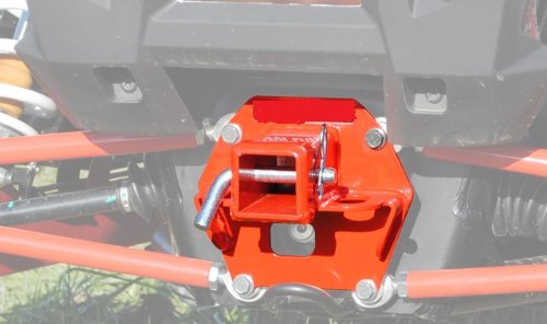RZR XP 1000 Polaris RED Rear Receiver Hitch New #RH-P-RZR1K-R Trailer Hitches Super ATV RH-P-RZR1K-R