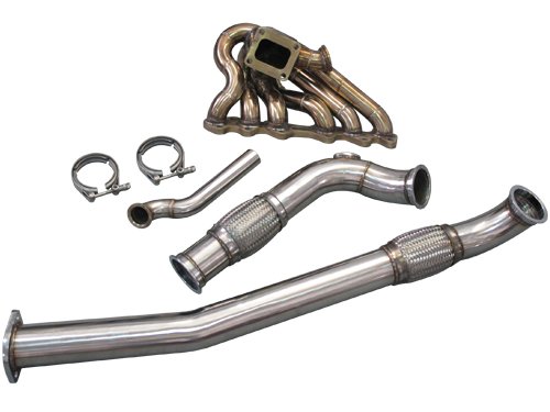 CXRacing Top Mount Single Turbo Manifold Downpipe WG Dump S13 S14 240ZX 2JZ 2JZ-GTE 2JZGTE Manifolds CXRacing 10272004245