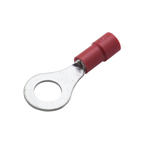 Vinyl Insulated, Funnel Entry Ring Terminal, 1/4 Stud, 22-18 Ga (100 Per Quantity) Power-Cable Terminals Del City 551145