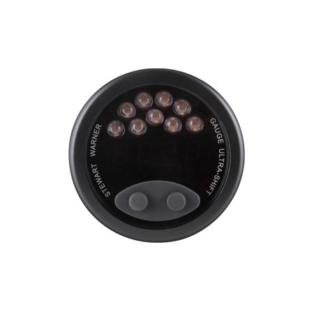 Ultra-Shift Tachometer, 2-1/16 Black w/Amber LED 18,000 rpm (1 Per Quantity) Tachometers Del City 9114929