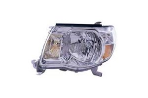 Toyota Tacoma 05-10 Headlight Assembly (09-10 2. 7L & 4. 0L Engine without Sport Package) RH USA Passenger Side NSF Headlight Bulbs Depo 312-1186R-AF