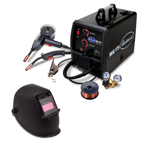 Eastwood Mig 175 Amp Welder 220VAC with Spool Gun & Auto Darkening Helmet MIG Welding Equipment Eastwood 20147