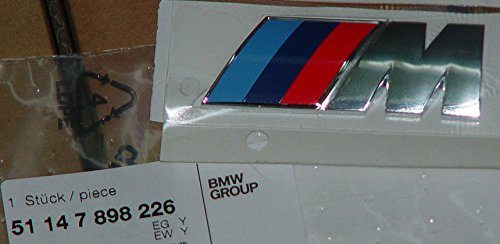 BMW Brand OEM Genuine ///M Sport Chrome Tri-Color Badge Factory Sealed Brand New Emblems EuroActive 51147898226