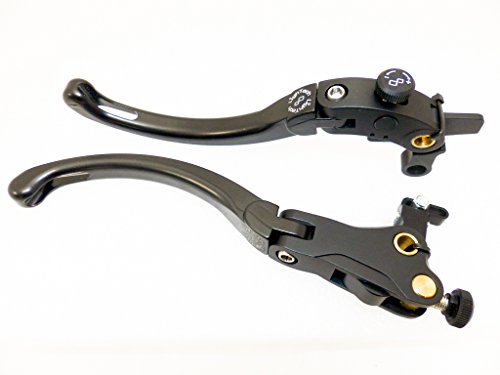 LighTech KLEV028W Black Magnesium Curved Folding Brake and Clutch Lever Kit Complete Clutch Sets Lightech KLEV028W