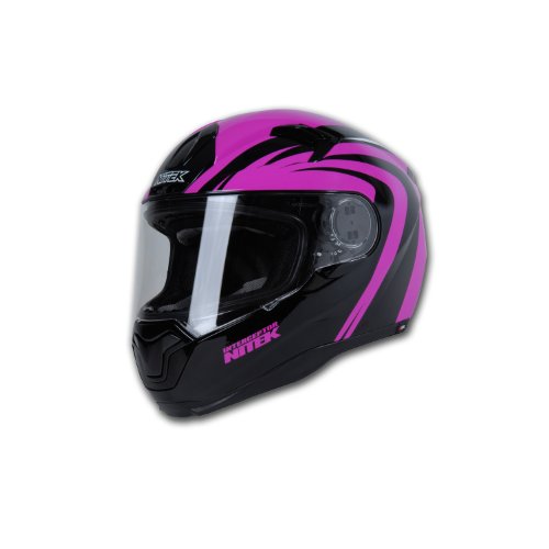 Helmets Nitek N125 CHICANE WITH PINK STRIP XXL