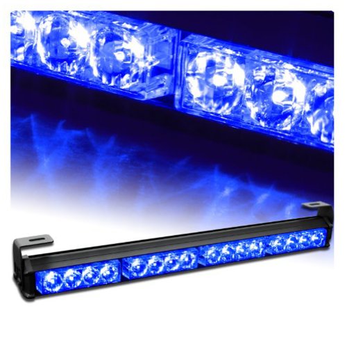 Nilight(TM) 18 Emergency Warning Traffic Advisor Vehicle Strobe Light Bar - Blue Lighting Assemblies & Accessories Nilight Nilight784
