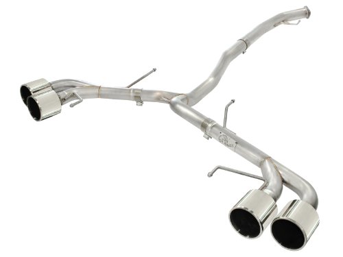 aFe (49-36108-P) 304 Stainless Steel Cat-Back Exhaust System with Polished Tips for Nissan GT-R V6-3.8L Engine Cat-Back Systems aFe 49-36108-P