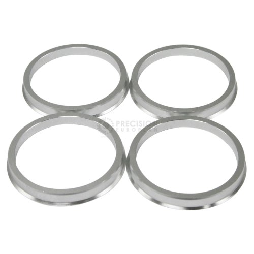 4 pieces - Hubcentric Rings - 74.1mm OD to 54.1mm ID - Aluminum Hubrings Hub Centric Rings Precision European Motorwerks AL-HR-74.1>54.1