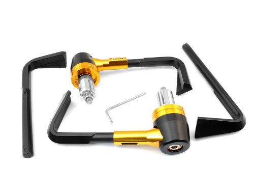 CNC Protector Handlebar Brush brake clutch Lever Guards Autobicycle Proguard System Front Adjustable 7/8(22mm) Gold Fit for KAWASAKI ZX1100/ZX-11 1990-2001 F-14/C-777 Pads MAO MAO1216-MTJ-X-1307-167-gold