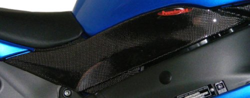 Powerbronze 207-K117-081 carbon fibre side panel upper to fit Kawasaki ZX6-R (pair) Carbon Fibre Side Panels Powerbronze International 207-K117-081