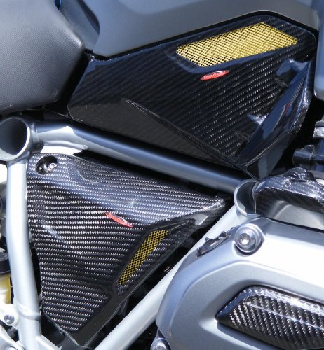 Powerbronze 207-B103-581 carbon fibre side panel lowers to fitBMW R1200GS 13 (4 PIECE SET)/CARBON FIBRE-GOLD MESH Side Panels Powerbronze International 207-B103-581
