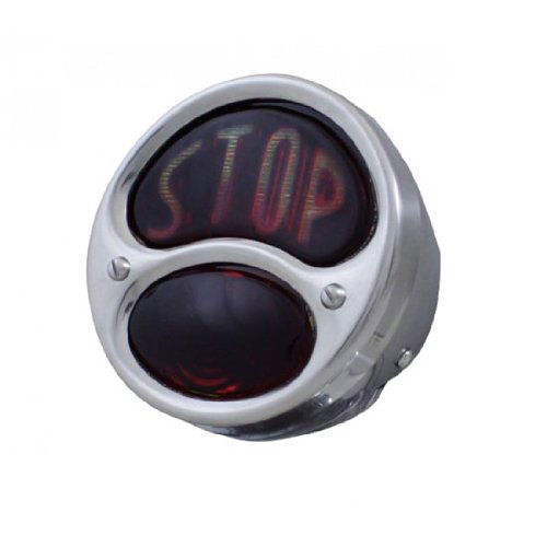 1928-31 Ford Duo-Lamp SS Tail Light Glass Stop Lens 12 Volt Left Tail Light Assemblies United Pacific A1001-12VSTP