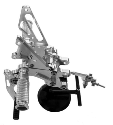 Silver Motorcycle CNC Racing Rear Sets Rearsests Foot Pegs fit for Honda CBR 1000 RR 2004 2005 2006 2007 Rearsets GAO GAO-MTpets-H019