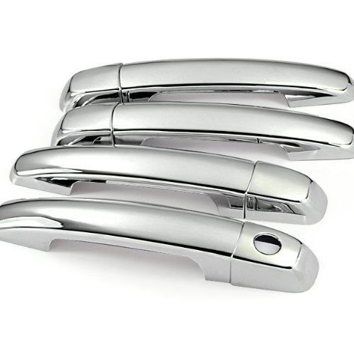 8 pcs Auto Parts Door Handle Covers Trims for Suzuki 2006 2007 2008 2009 SX4 2005 2006 2007 2008 2009 2010 2011 Swift 2006 2007 2008 2009 2010 2011 Grand Vitara 2010 2011 2012-Present Suzuki Kizashi w/ 3m Adhesive Tape Brand NEW On Sale without Smart Keyless Entry Cutout Mirror Chrome Side Body GAO GAO367-CBF13-11-A217