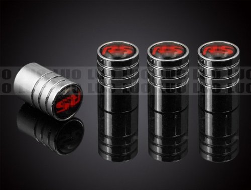 4 Pcs Chrome Car parts Auto Logo Stainless Airtight Wheel Tire Valve Caps Stem Air Fit For RS Camaro Valve Stems & Caps LUO LUOO-CAX13-11-C033