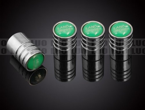 4 Pcs Chrome Car parts Auto Logo Stainless Airtight Wheel Tire Valve Caps Stem Air Fit For Land Range Rover Sport LR2 Valve Stems & Caps LUO LUOO-CAX13-11-C019