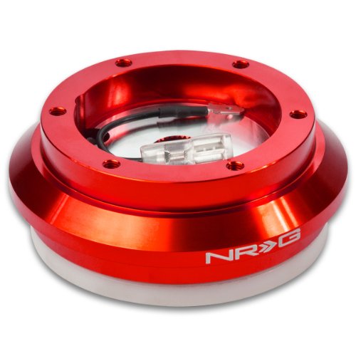 NRG SRK-110H-RD Red Steering Wheel Short Hub Adapater For Honda Accord, Civic, Del Sol, Prelude, & Acura Integra Steering Accessories NRG Innovations AD-NRG-AD-NRG-SRK-110H-RD