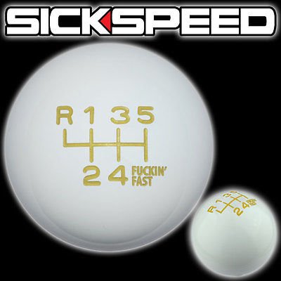 Knobs Sickspeed WHT INLAY YEL F*ING FAST 6RUL 10X1.51