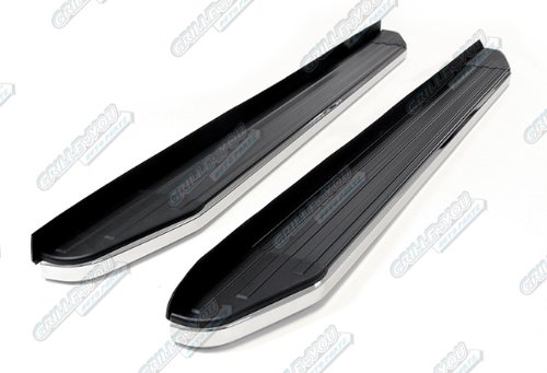 Fits 2013-2014 Hyundai Santa Fe 5 Seater 69 Deluxe Side Step Nerf Running Boards Running Boards APS RB-YO198S