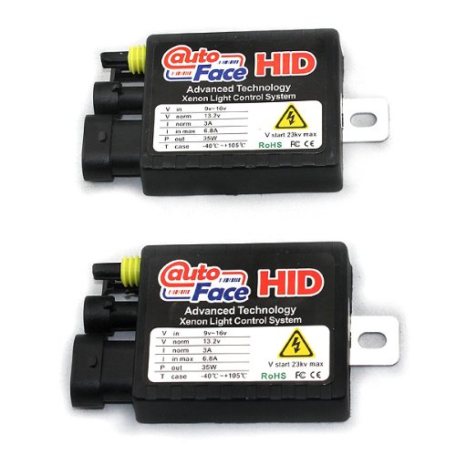 Azshine a Pair Slim 35w Hid Xenon Replacement Ballast for H1 H3 H4 H7 H10 H11 9005 9006 D2R D2S All Sizes Ballast Resistors Azshine 813ad-ballast