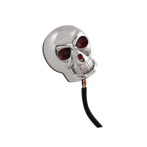 Pilot Skull Push Button Switch W/ Red Led PL-SW37R Pushbutton Switches Pilot PL-SW37R