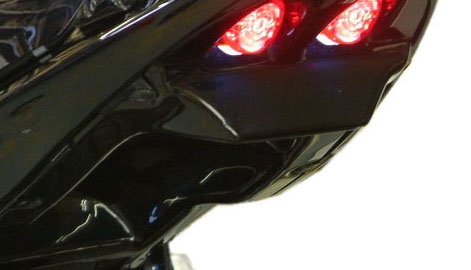 Powerbronze 331-S107L-003 Tail Guard (Undertray) to fit Suzuki GSF1250N Bandit, GSF1250S Bandit and GSX650F Shotgun style LED lights available. / Black high impact plastic Body Work Powerbronze International 331-S107L-003