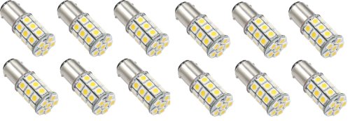 12 x LED Green Value LED 25006V-12W 1076 Base Tower LED Replacement Bulb 250 LUM 8-30v Natural White Lighting LED Green Value 25006V-12W