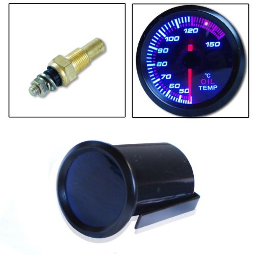 Godspeed Universal 2 52mm Oil Temperature CAR Meter Gauge Tint Lens Tachometers Godspeed GSP-Gauge-oiltemp
