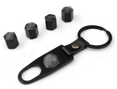 Auto Parts Black Wrench Keychain Wheel 4PCS Air Tyre Tire Valve Stems Caps Fit For ct200h lfa rx350 is250 es250 Tire Repair Tools LIN LIN0107-CAX14-01-D080