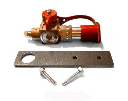 Utah CNG UCNG-0001 High Quality CNG Filling Valve, Ferrules and Powder Coated Mounting Bracket Exhaust Valves Utah CNG, LLC UCNG-0001