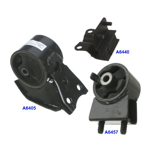 M561 6405 6440 6457 93-97 Ford Probe 2.5L Set 3 Trans & Engine Motor Mount 93 94 95 96 97 Engine Mounts MotorKing M561
