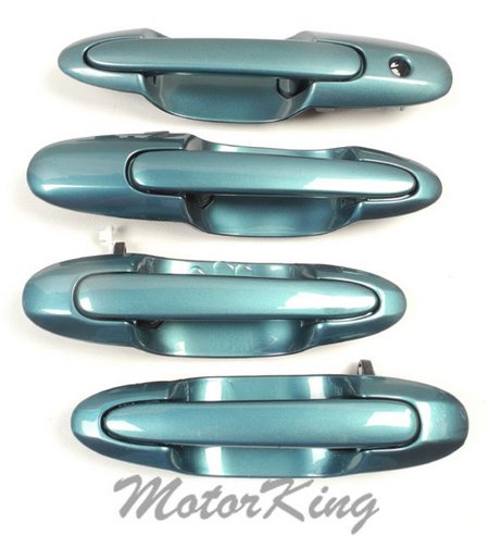 DS331 20Q Light Teal 00-06 Mazda MPV Set 4PCS Outside Door Handle 00 01 02 03 04 05 06 Body MotorKing DS331